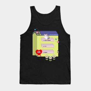 How to become a millionaire - Y2K 2000's Digital aesthetic meme Tank Top